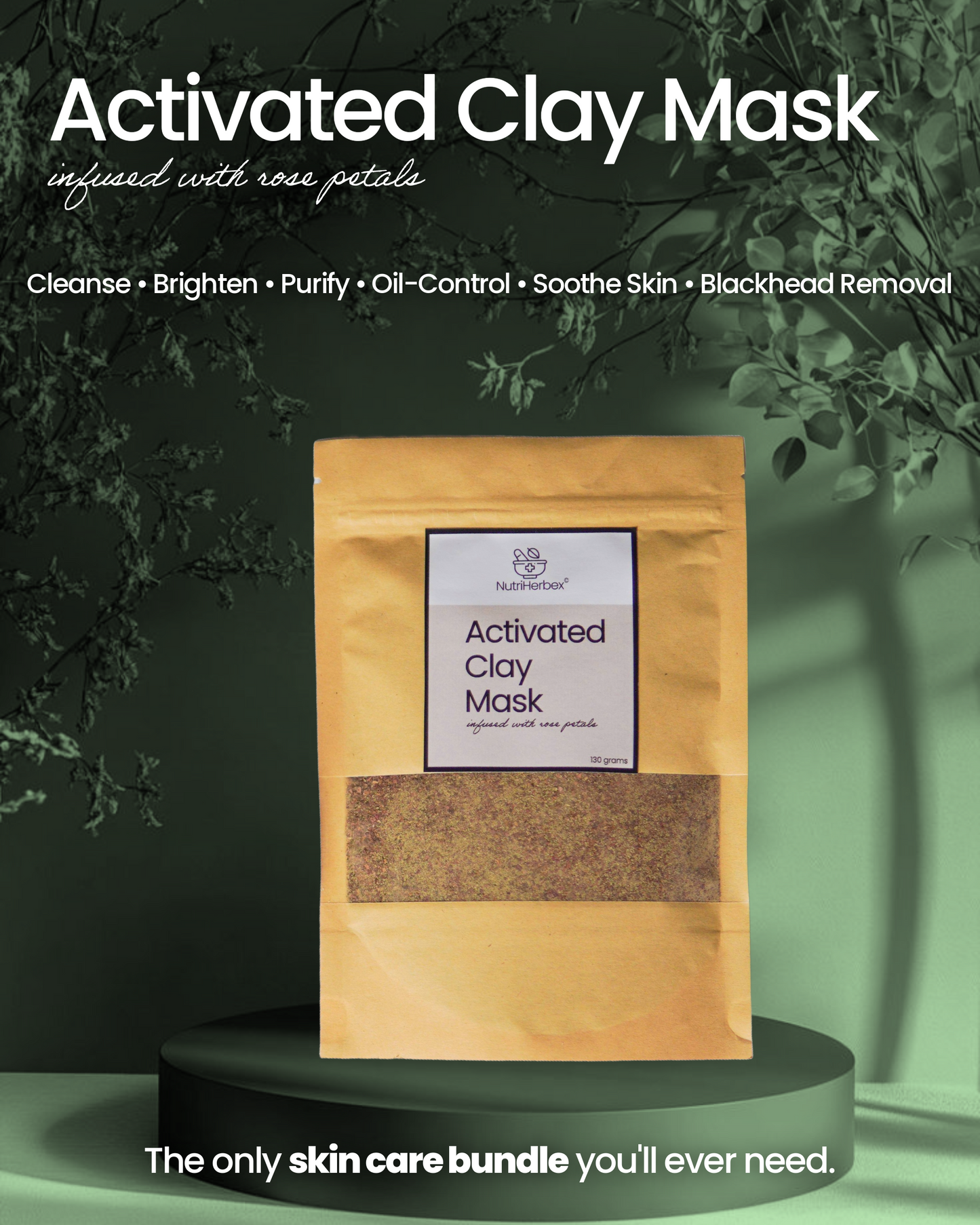 SKIN CARE BUNDLE | Anti-Aging Supplement, Korean Rice Mask & Activated Clay Mask