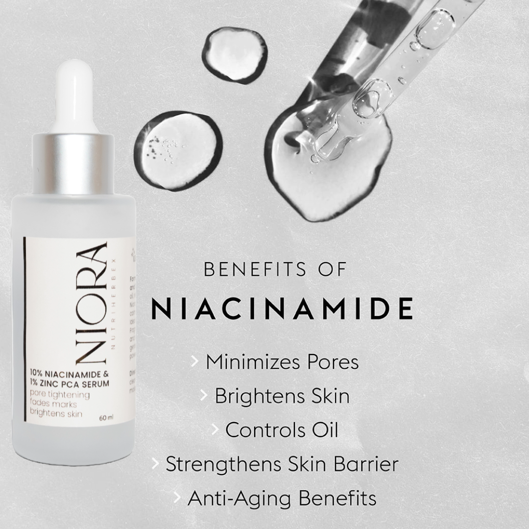 NIORA SERUM | 60 ml - 10% Niacinamide & 1% Zinc PCA