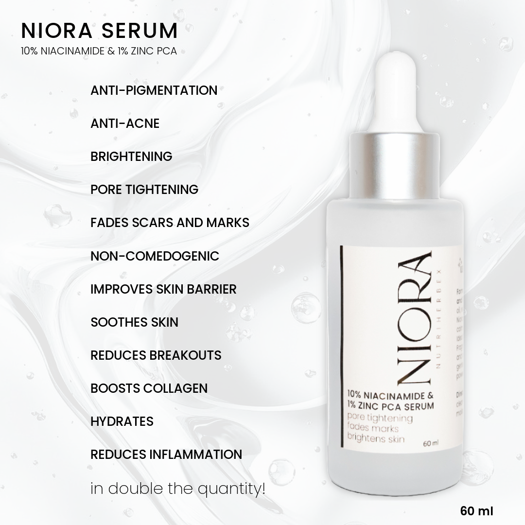 NIORA SERUM | 60 ml - 10% Niacinamide & 1% Zinc PCA