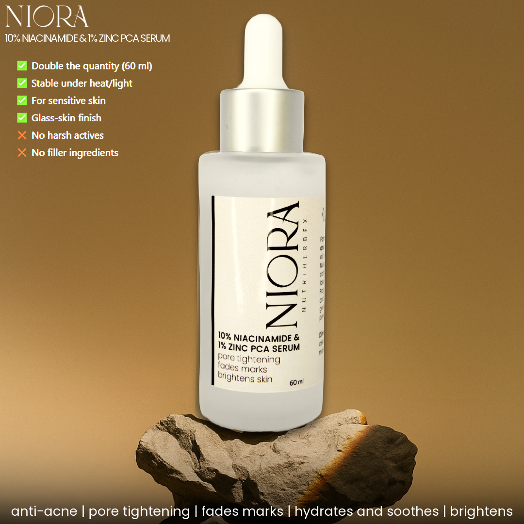 NIORA SERUM | 60 ml - 10% Niacinamide & 1% Zinc PCA
