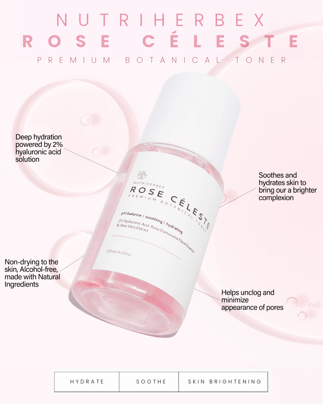 ROSE CÉLESTE TONER | 125 ml