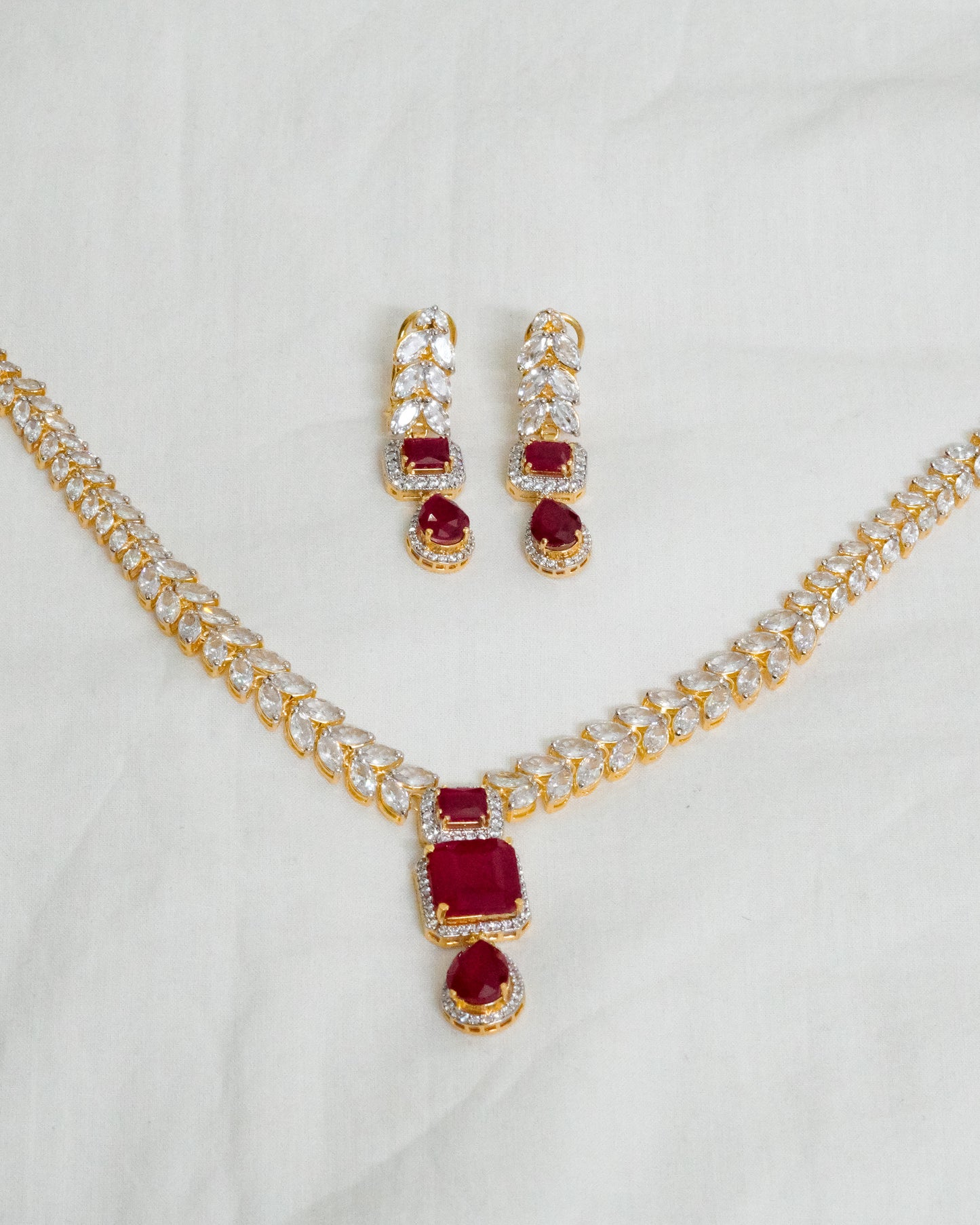 Crimson Bride | Bespoke 925 Sterling Silver Set