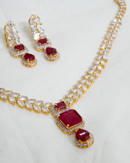 Crimson Bride | Bespoke 925 Sterling Silver Set