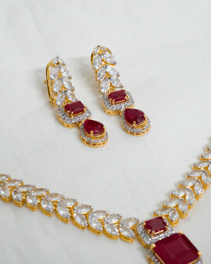 Crimson Bride | Bespoke 925 Sterling Silver Set