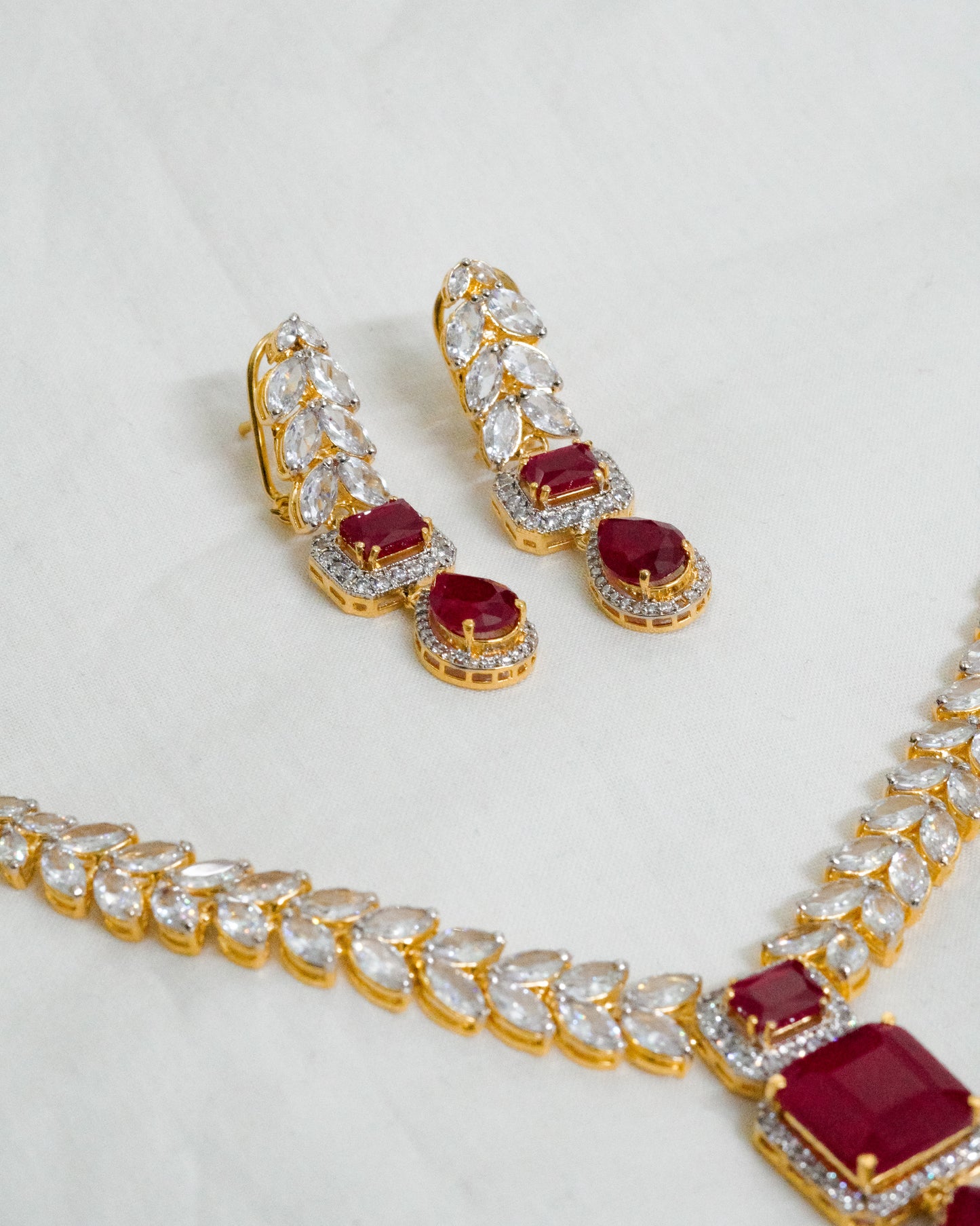 Crimson Bride | Bespoke 925 Sterling Silver Set