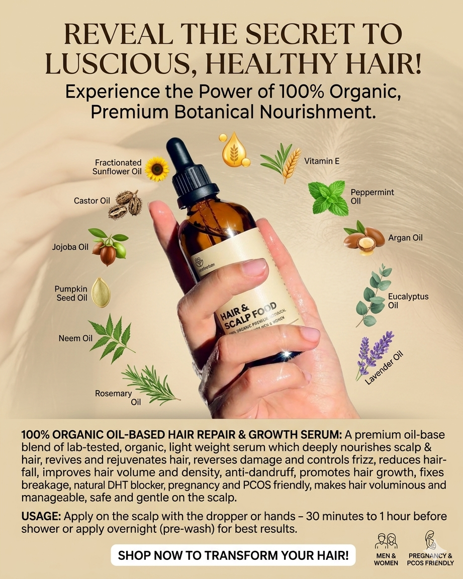 HAIR & SCALP FOOD | Hair Serum for Men & Women