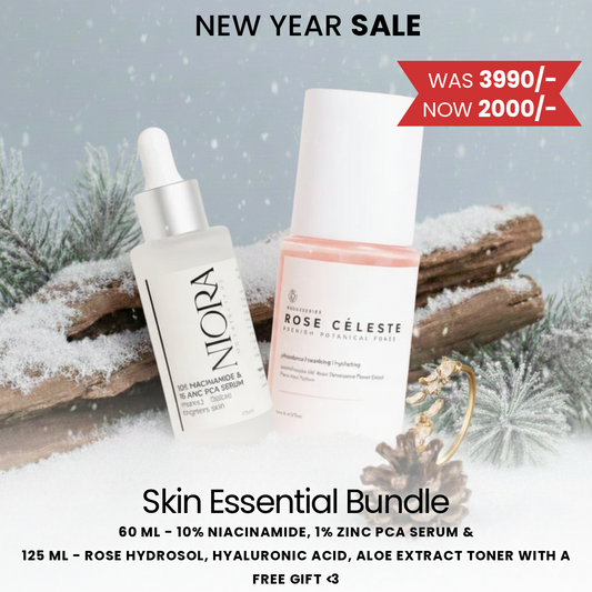 SKIN ESSENTIAL BUNDLE | Rose Cèleste Toner & Niora Serum + FREE Gift