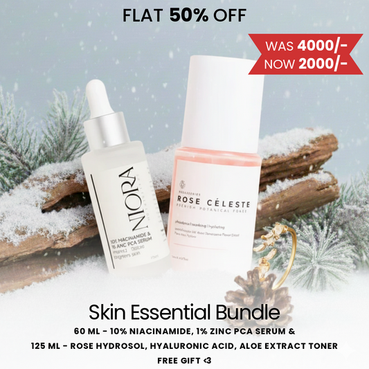 SKIN ESSENTIAL BUNDLE | Rose Cèleste Toner, Niora Serum & Free Gift
