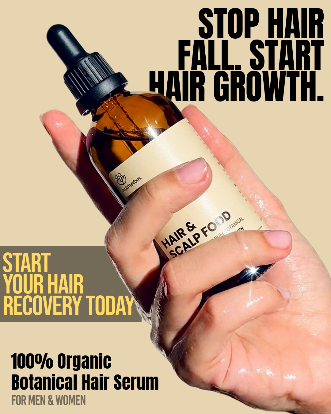 HAIR & SCALP FOOD | Hair Serum for Men & Women