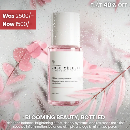 ROSE CÉLESTE TONER | Hyaluronic Acid, Rose Hydrosol & Aloe Vera Extract