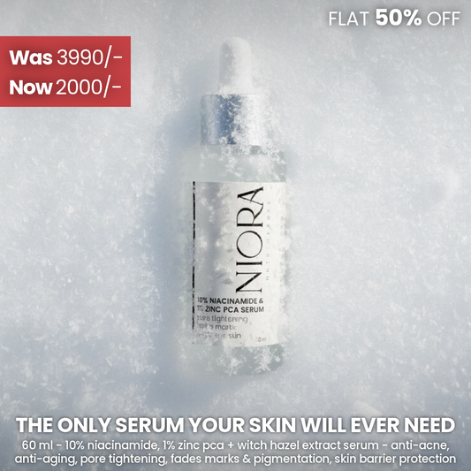 NIORA SERUM | 60 ml - 10% Niacinamide, 1% Zinc PCA & Witch Hazel Extract