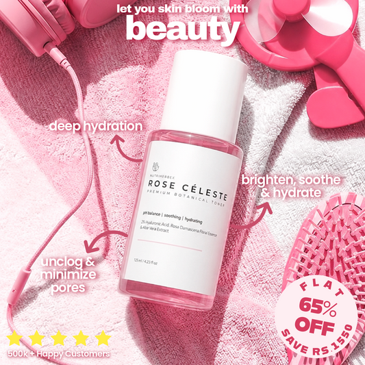 ROSE CÉLESTE TONER | Hyaluronic Acid, Rose Hydrosol & Aloe Vera Extract
